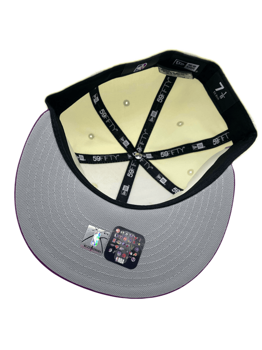 New Era Fitted Hat Adult Minnesota Timberwolves New Era Chrome Rain Custom Side Patch 59FIFTY Fitted Hat - Men's