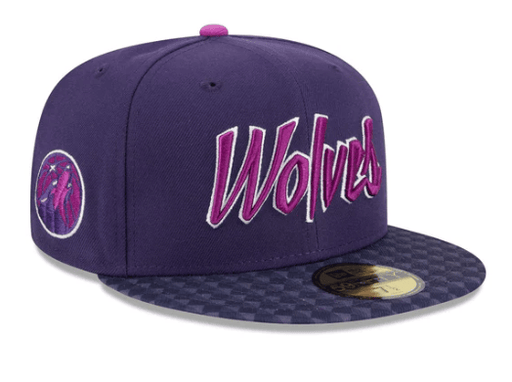 New Era Fitted Hat Adult Minnesota Timberwolves New Era Purple 2025-26 City Edition 59FIFTY Fitted Hat - Men's