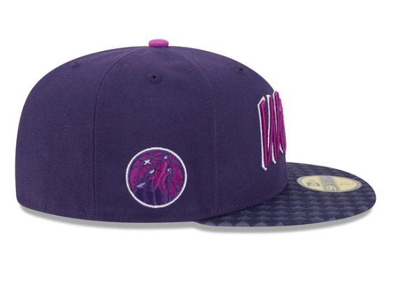 New Era Fitted Hat Adult Minnesota Timberwolves New Era Purple 2025-26 City Edition 59FIFTY Fitted Hat - Men's