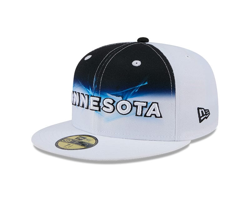 New Era Fitted Hat Adult Minnesota Timberwolves New Era White 2024 City Edition 59FIFTY Fitted Hat - Men's