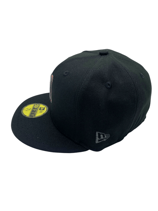 New Era Fitted Hat Adult Minnesota Twins New Era Black Infrared Custom Side Patch 59FIFTY Fitted Hat - Men's