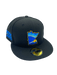 Adult Minnesota Twins New Era Black/Metallic City Connect State Logo 59FIFTY Fitted Hat - Men's