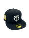 Adult Minnesota Twins New Era Black Peso TC Custom Side Patch 59FIFTY Fitted Hat - Men's