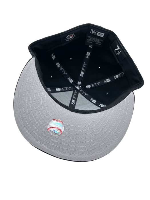 Adult Minnesota Twins New Era Black/White City Connect MN Logo 59FIFTY Fitted Hat - Men's