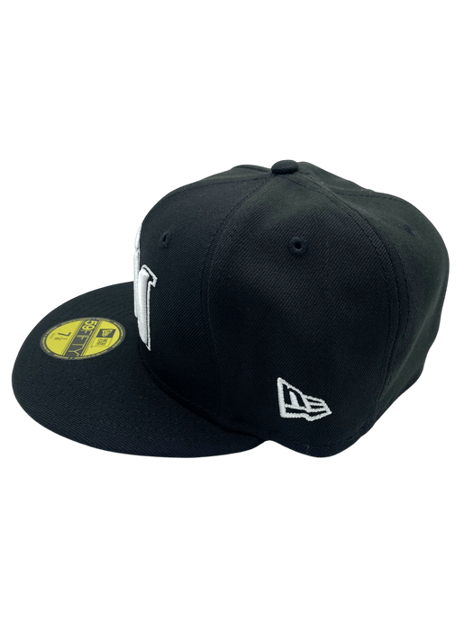 Adult Minnesota Twins New Era Black/White City Connect MN Logo 59FIFTY Fitted Hat - Men's
