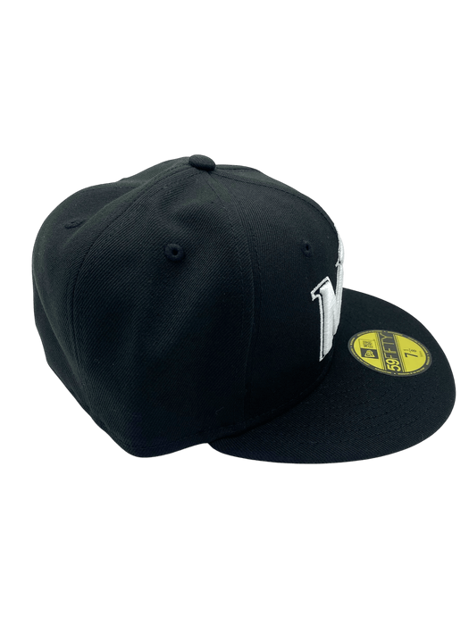 Adult Minnesota Twins New Era Black/White City Connect MN Logo 59FIFTY Fitted Hat - Men's