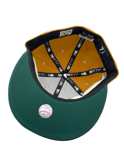 New Era Fitted Hat Adult Minnesota Twins New Era Brown/Navy Custom Side Patch 59FIFTY Fitted Hat - Men's