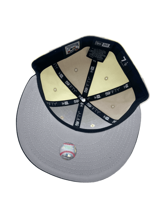 New Era Fitted Hat Adult Minnesota Twins New Era Chrome/Gray Spiral Custom 59FIFTY Fitted Hat - Men's