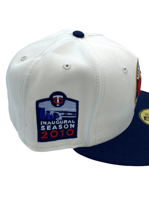 Adult Minnesota Twins New Era Chrome Inaugural Target Field Side Patch 59FIFTY Fitted Hat - Men's