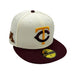 New Era Fitted Hat Adult Minnesota Twins New Era Chrome & Maroon Campus Crossover University of Minnesota 59FIFTY Fitted Hat - Men's