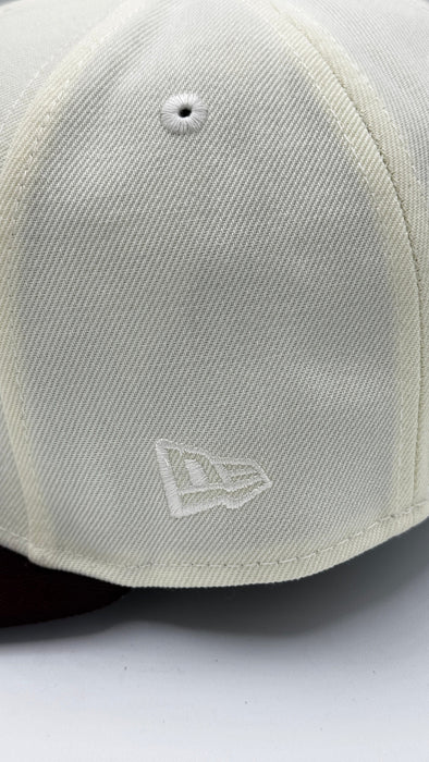 New Era Fitted Hat Adult Minnesota Twins New Era Chrome & Maroon Campus Crossover University of Minnesota 59FIFTY Fitted Hat - Men's