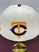 New Era Fitted Hat Adult Minnesota Twins New Era Chrome & Maroon Campus Crossover University of Minnesota 59FIFTY Fitted Hat - Men's