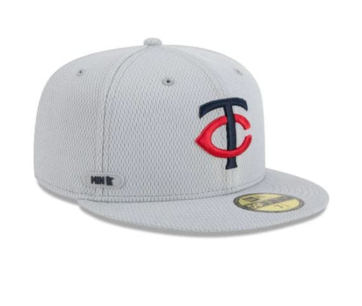 Adult Minnesota Twins New Era Gray 2025 MLB Clubhouse 59FIFTY Fitted Hat - Men's