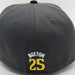 New Era Fitted Hat Adult Minnesota Twins New Era Gray & Black TC Logo Byron Buxton Collection 59FIFTY Fitted Hat - Men's