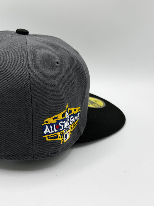 New Era Fitted Hat Adult Minnesota Twins New Era Gray & Black TC Logo Byron Buxton Collection 59FIFTY Fitted Hat - Men's