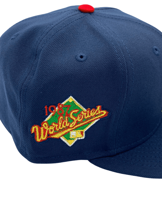 Adult Minnesota Twins New Era Navy 1987 World Series Side Patch 59FIFTY Fitted Hat - Men's