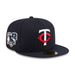 New Era Fitted Hat Adult Minnesota Twins New Era Navy 2026 Jackie Robinson Day Side Patch On Field 59FIFTY Fitted Hat - Men's