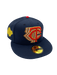 New Era Fitted Hat Adult Minnesota Twins New Era Navy Cascade Custom Side Patch 59FIFTY Fitted Hat - Men's
