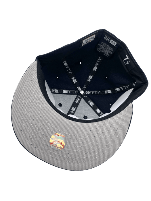 New Era Fitted Hat Adult Minnesota Twins New Era Navy Cascade Custom Side Patch 59FIFTY Fitted Hat - Men's