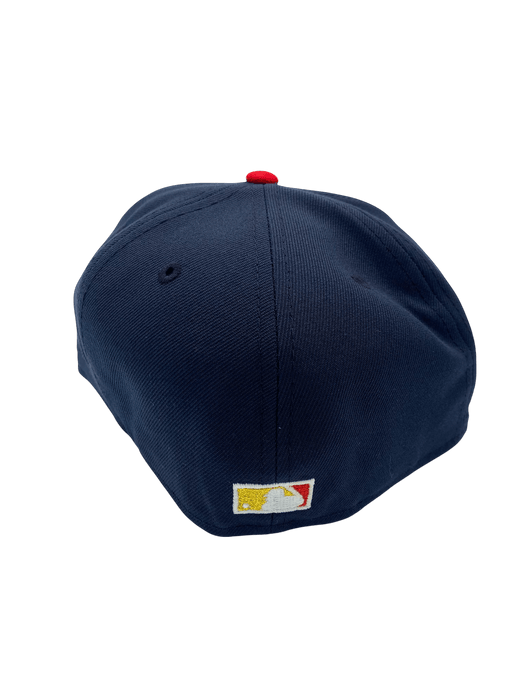 New Era Fitted Hat Adult Minnesota Twins New Era Navy Cascade Custom Side Patch 59FIFTY Fitted Hat - Men's