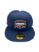 Adult Minnesota Twins New Era Navy Metrodome Side Patch 59FIFTY Fitted Hat - Men's