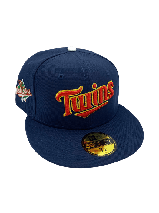 Adult Minnesota Twins New Era Navy Miracle '87 Side Patch 59FIFTY Fitted Hat - Men's