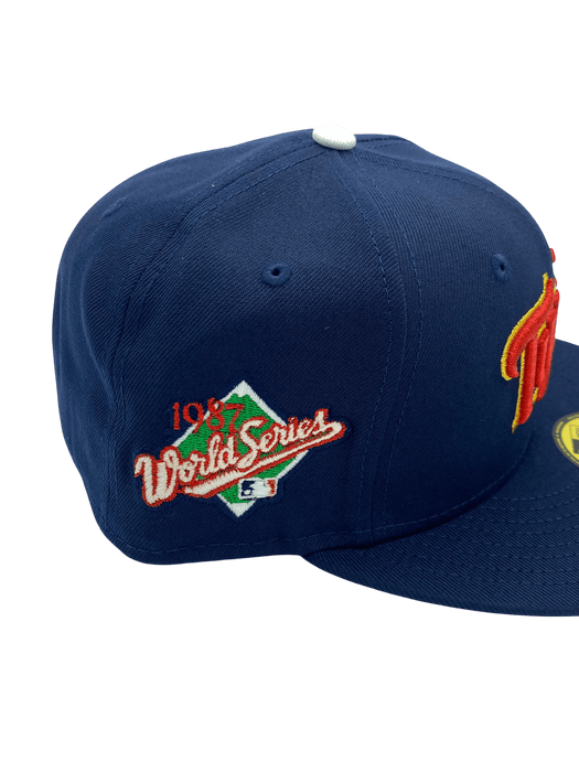 Adult Minnesota Twins New Era Navy Miracle '87 Side Patch 59FIFTY Fitted Hat - Men's