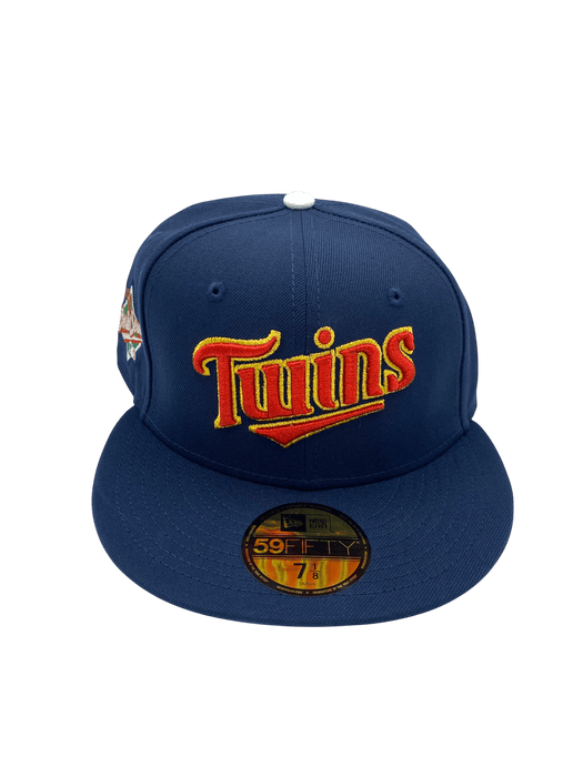 Adult Minnesota Twins New Era Navy Miracle '87 Side Patch 59FIFTY Fitted Hat - Men's