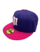 New Era Fitted Hat Adult Minnesota Twins New Era Purple/Pink Casino Custom Side Patch 59FIFTY Fitted Hat - Men's