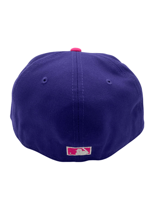 New Era Fitted Hat Adult Minnesota Twins New Era Purple/Pink Casino Custom Side Patch 59FIFTY Fitted Hat - Men's