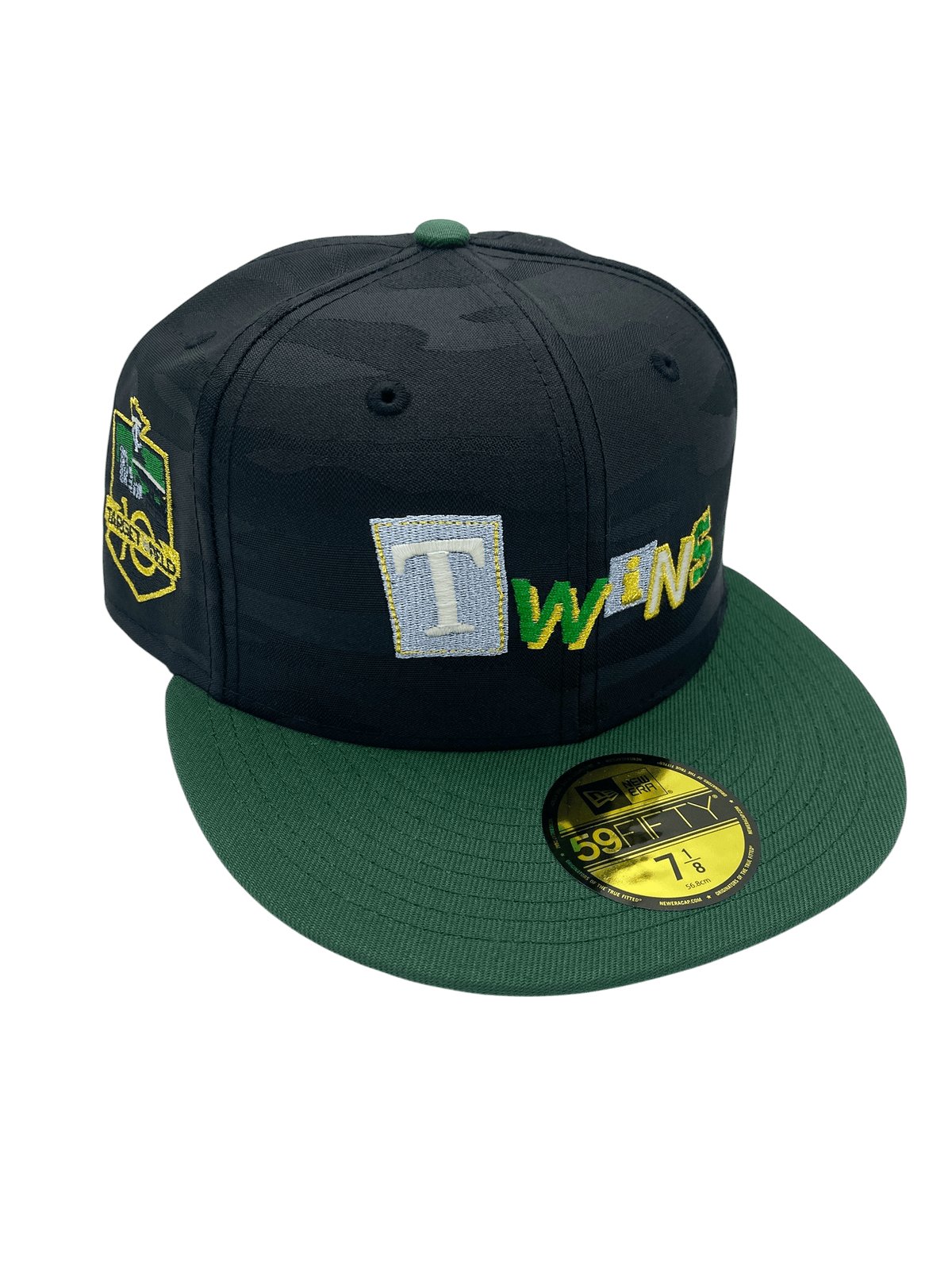 Adult Minnesota Twins New Era Ransom Note Black Tonal Camo Side Patch