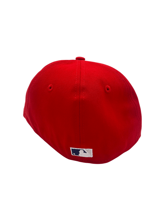 New Era Fitted Hat Adult Minnesota Twins New Era Red 40 Custom Side Patch 59FIFTY Fitted Hat - Men's