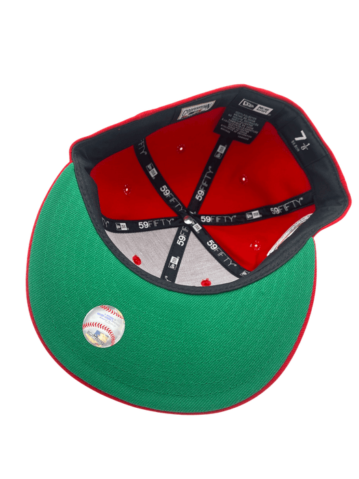 New Era Fitted Hat Adult Minnesota Twins New Era Red 40 Custom Side Patch 59FIFTY Fitted Hat - Men's