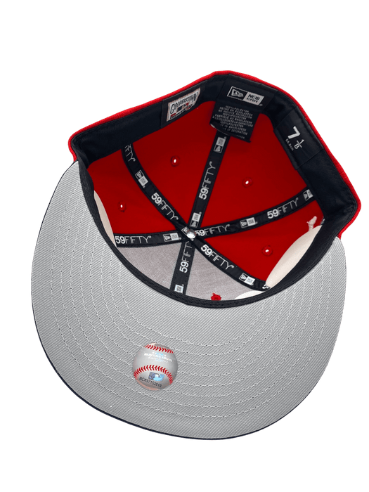 Adult Minnesota Twins New Era Red/Navy Minnie & Paul Side Patch 59FIFTY Fitted Hat - Men's