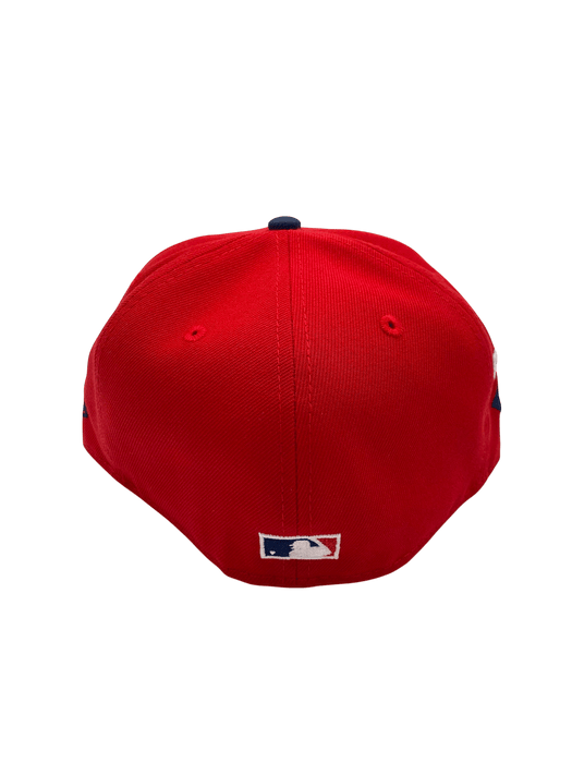 Adult Minnesota Twins New Era Red/Navy Minnie & Paul Side Patch 59FIFTY Fitted Hat - Men's