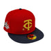 New Era Fitted Hat Adult Minnesota Twins New Era Red & Navy TC Logo Byron Buxton Collection 59FIFTY Fitted Hat - Men's