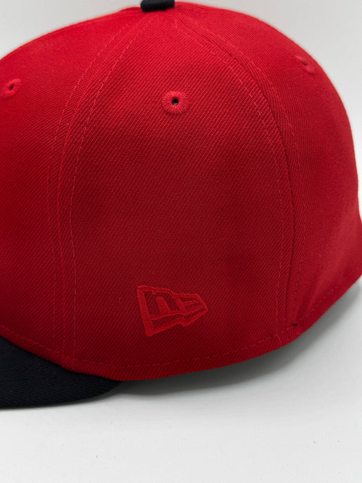 New Era Fitted Hat Adult Minnesota Twins New Era Red & Navy TC Logo Byron Buxton Collection 59FIFTY Fitted Hat - Men's