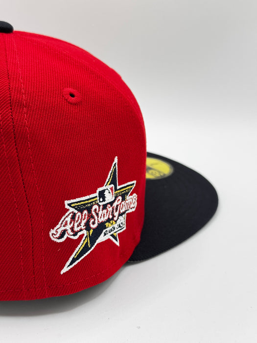 New Era Fitted Hat Adult Minnesota Twins New Era Red & Navy TC Logo Byron Buxton Collection 59FIFTY Fitted Hat - Men's