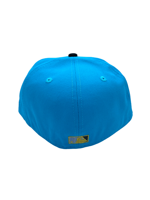 New Era Fitted Hat Adult Minnesota Twins New Era Teal/Black Custom Side Patch 59FIFTY Fitted Hat - Men's