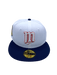 Adult Minnesota Twins New Era White/Navy American League Side Patch 59FIFTY Fitted Hat - Men's