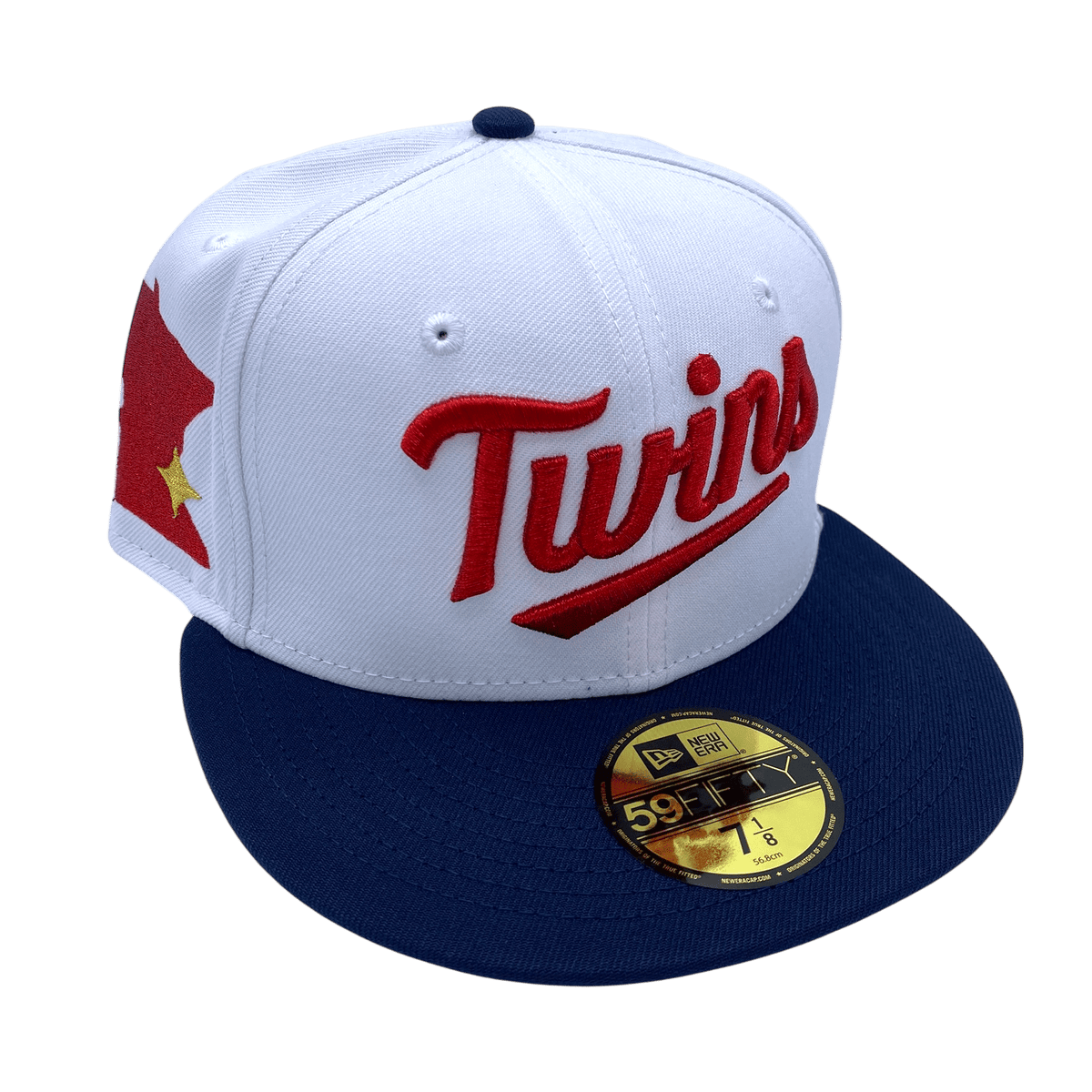 Casquette New Era 59FIFTY Minnesota Twins - Taille 7 Ajustée - Bicolore Patch Côtés