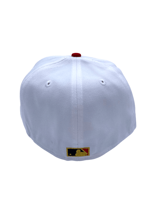 Adult Minnesota Twins New Era White/Red Grand Slam Side Patch 59FIFTY Fitted Hat - Men's