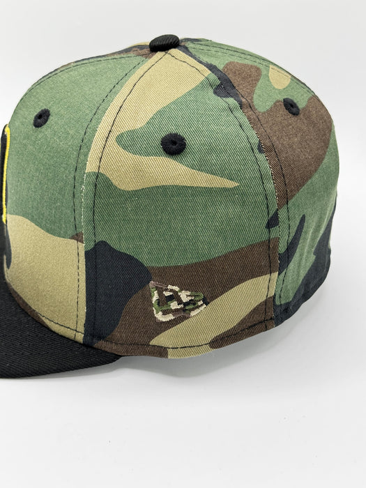 New Era Fitted Hat Adult Minnesota Twins New Era Woodland Camo TC Logo Custom 59FIFTY Fitted Hat - Men's