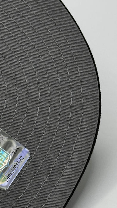 New Era Fitted Hat Adult Minnesota Vikings Black New Era Sugar 'Skol' Skull Custom 59FIFTY Fitted Hat - Men's