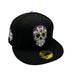 New Era Fitted Hat Adult Minnesota Vikings Black New Era Sugar 'Skol' Skull Custom 59FIFTY Fitted Hat - Men's