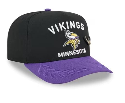 Adult Minnesota Vikings New Era Black 2025 NFL Draft 59FIFTY Fitted Hat - Men's