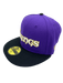 New Era Fitted Hat Adult Minnesota Vikings New Era Purple/Black Pinky Custom Side Patch 59FIFTY Fitted Hat - Men's