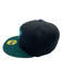 New Era Fitted Hat Adult Minnesota Wild New Era Black/Green GG Custom 59FIFTY Fitted Hat - Men's