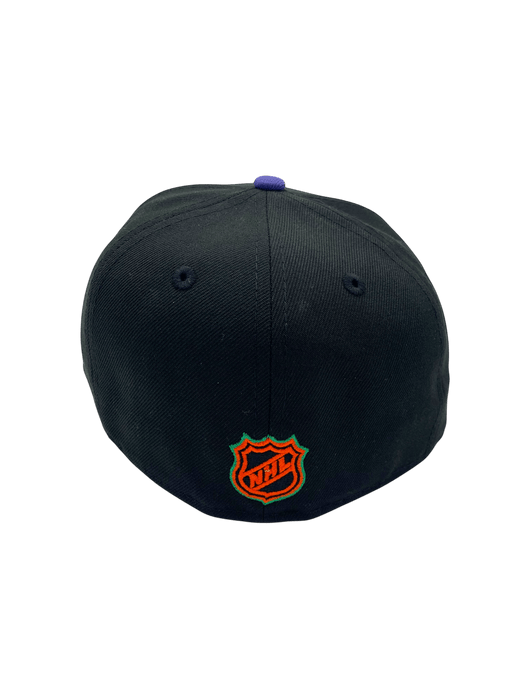 New Era Fitted Hat Adult Minnesota Wild New Era Black/Green GG Custom 59FIFTY Fitted Hat - Men's