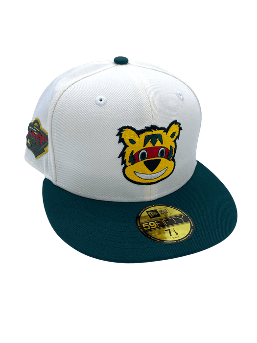New Era Fitted Hat Adult Minnesota Wild New Era Chrome/Green Nordy Custom Side Patch 59FIFTY Fitted Hat - Men's